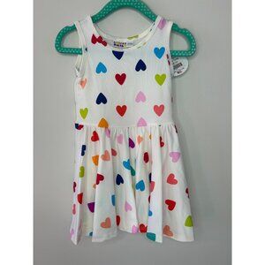 Dotdotsmile Dress Size 12-24 Months Tank Multi Color Hearts New With Tags
